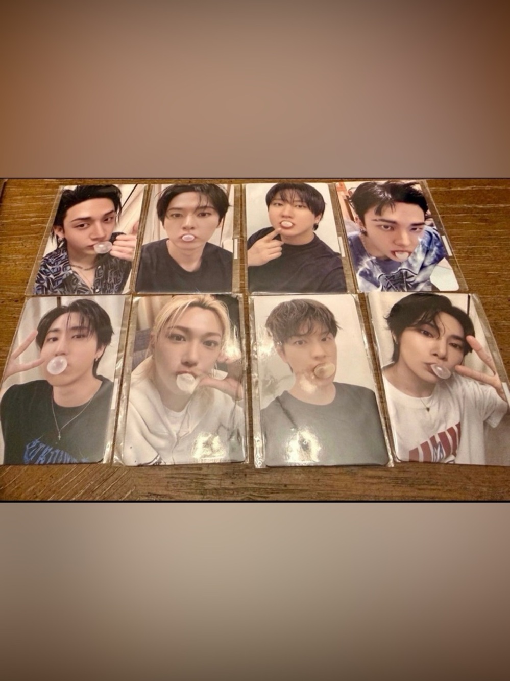 Stray Kids OT8 set Karma Bubble Official Fans Shop Global VC/Fanmeet Photocards
